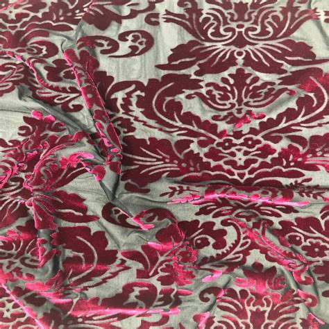 metallic velvet burnout fabric botanical garden|elotex burnout velvet.